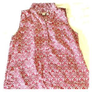 Jcrew PRINTED RUFFLE CAMI